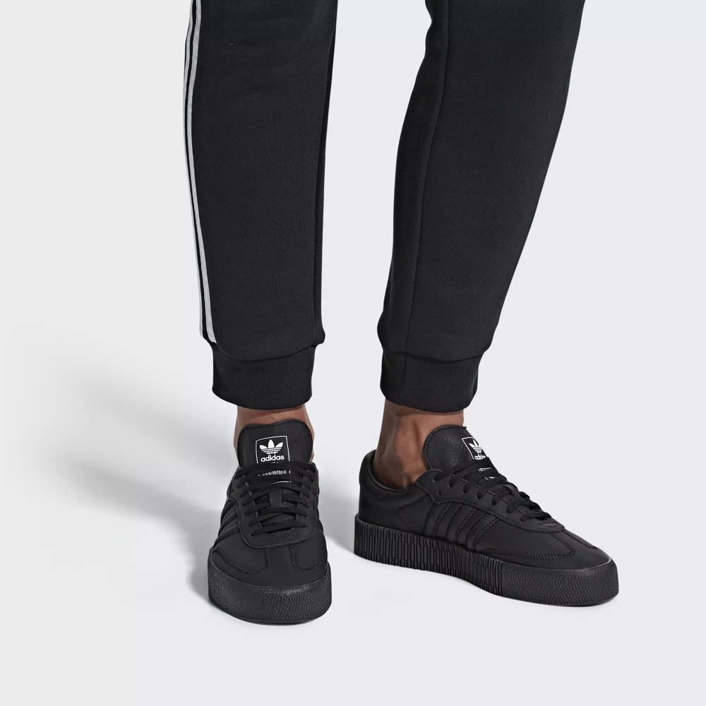 Adidas Samba Rose Tenis Negros Para Mujer (MX-75153)